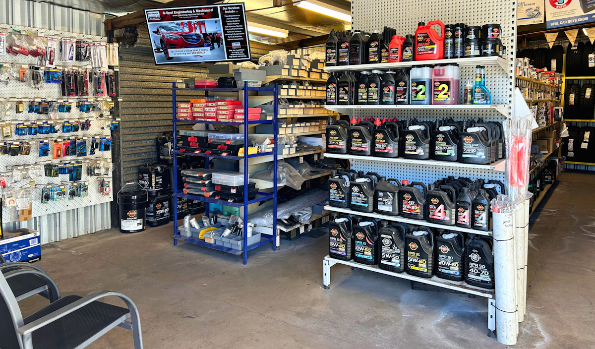 Collinsville mechanical workshop boasts a large range of car parts and tyres for sale